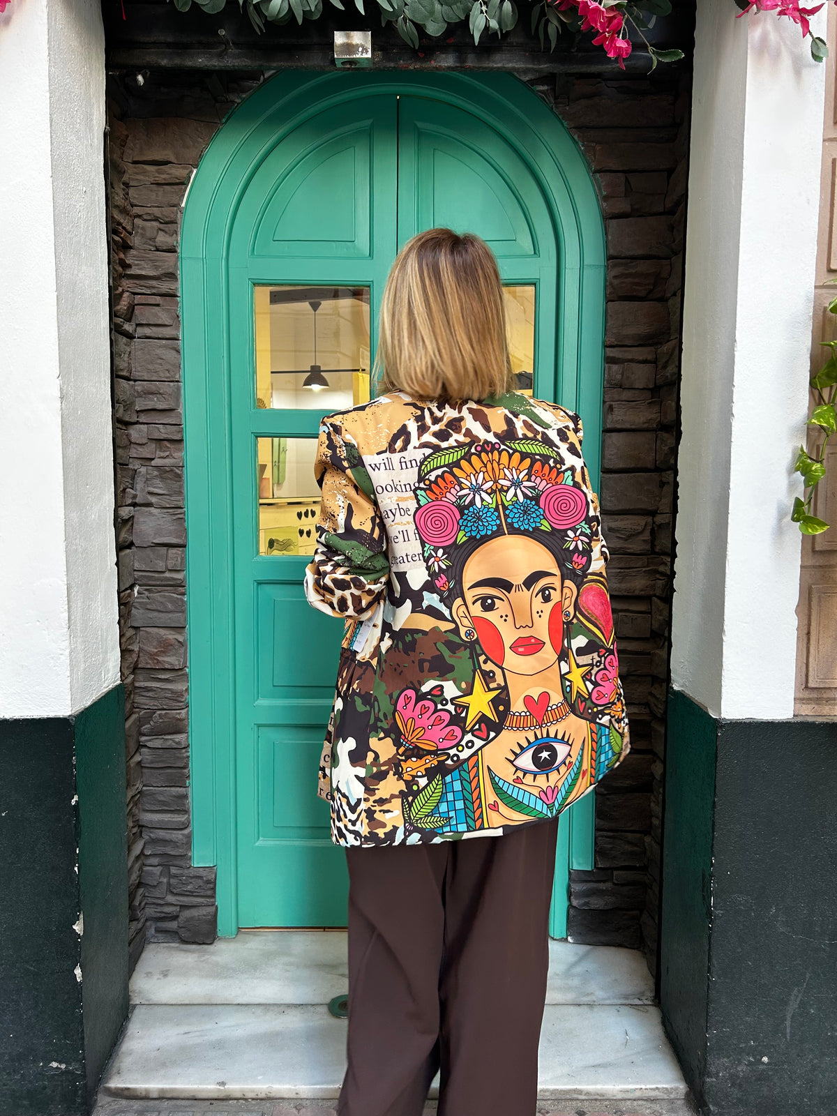 Blazer estampada militar