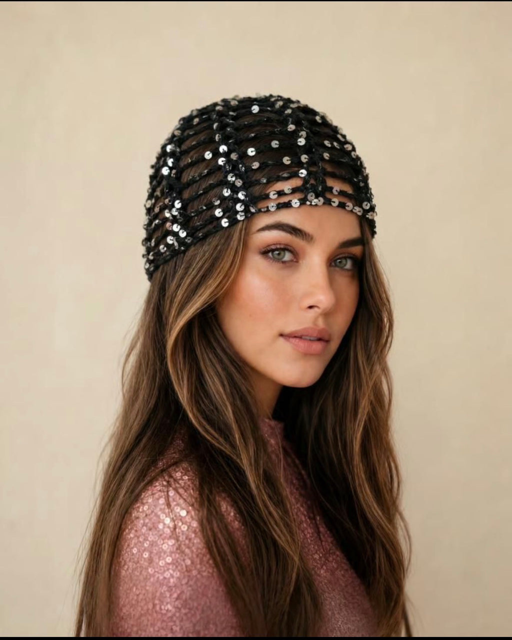 Casquete con Lentejuelas (varios colores )
