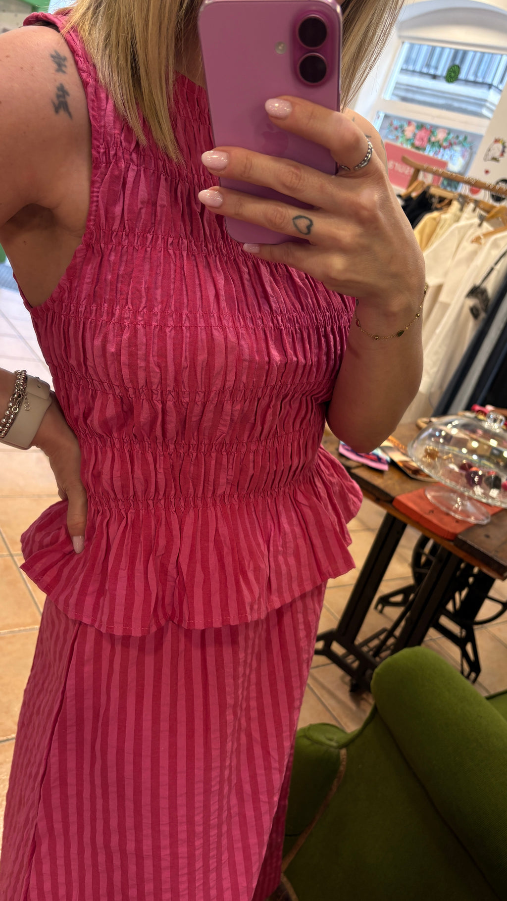 Conjunto Mónica — Top y Falda Midi