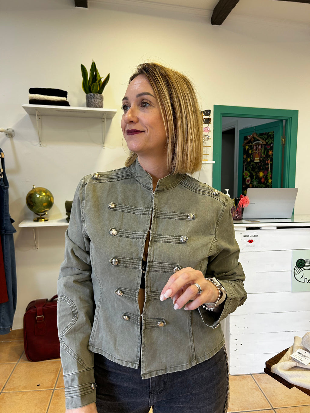 Cazadora denim napolitana