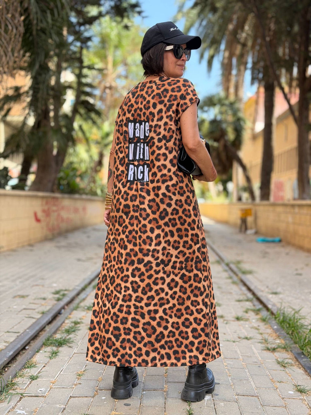 Vestido animal print rock