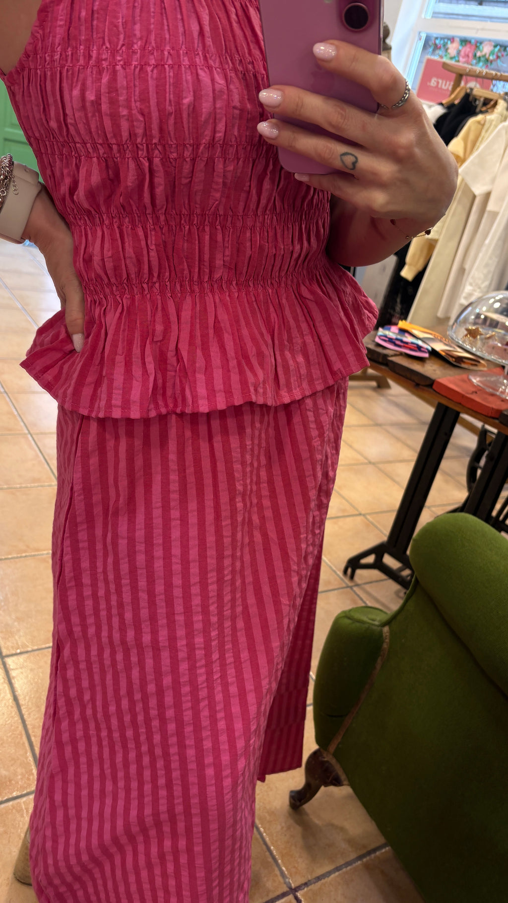 Conjunto Mónica — Top y Falda Midi