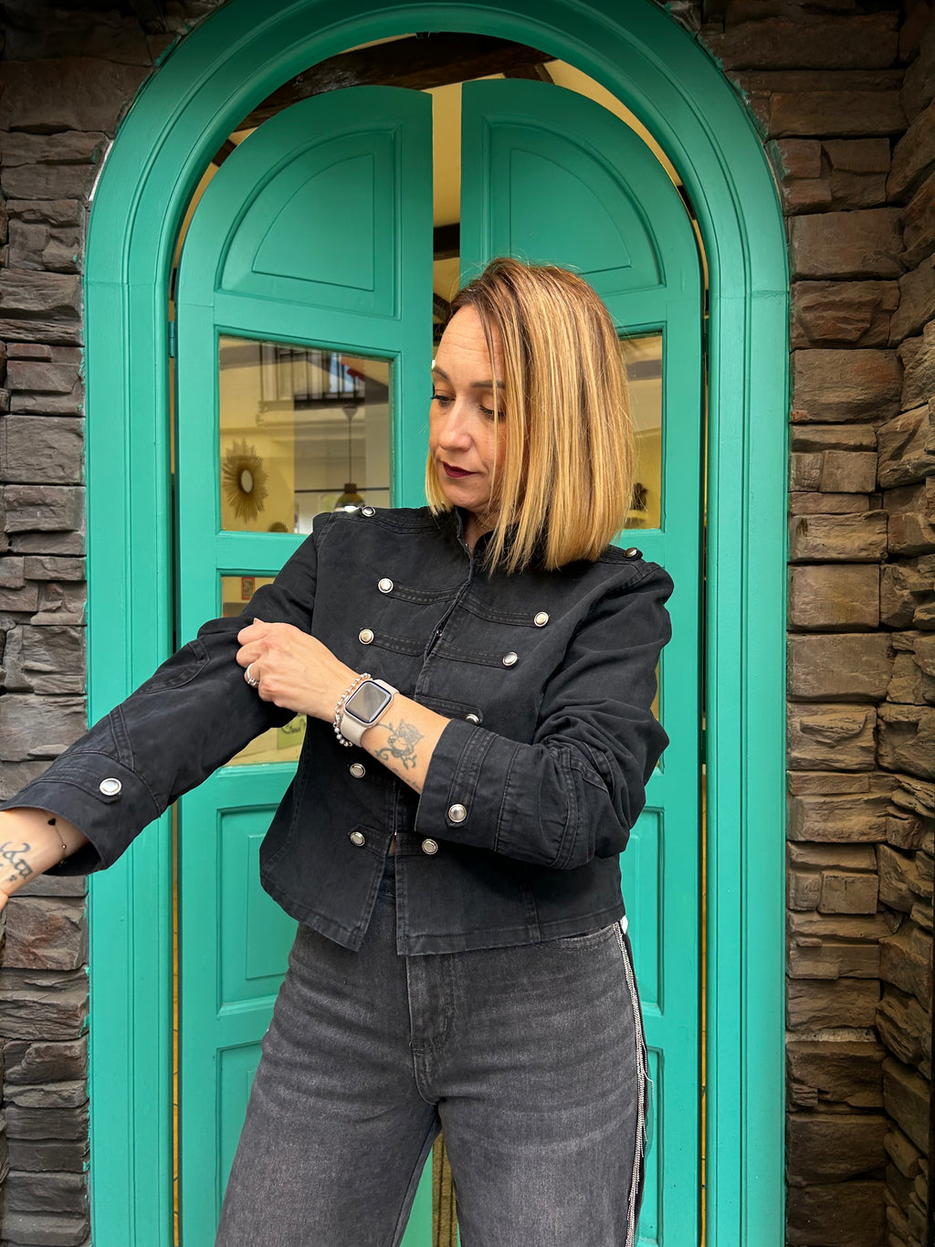 Cazadora denim napolitana