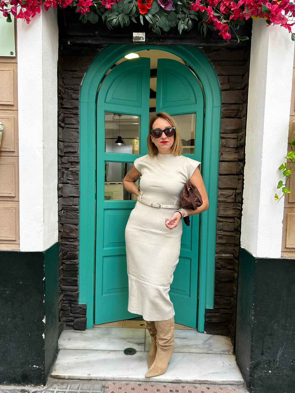 Vestido midi punto (otros colores disponibles)