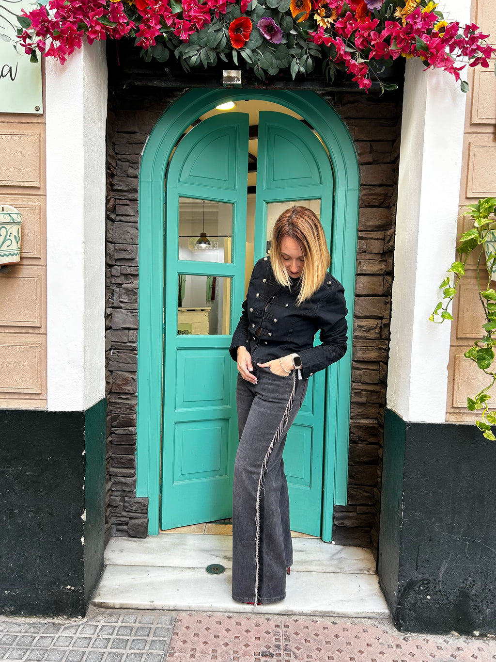 Cazadora denim napolitana