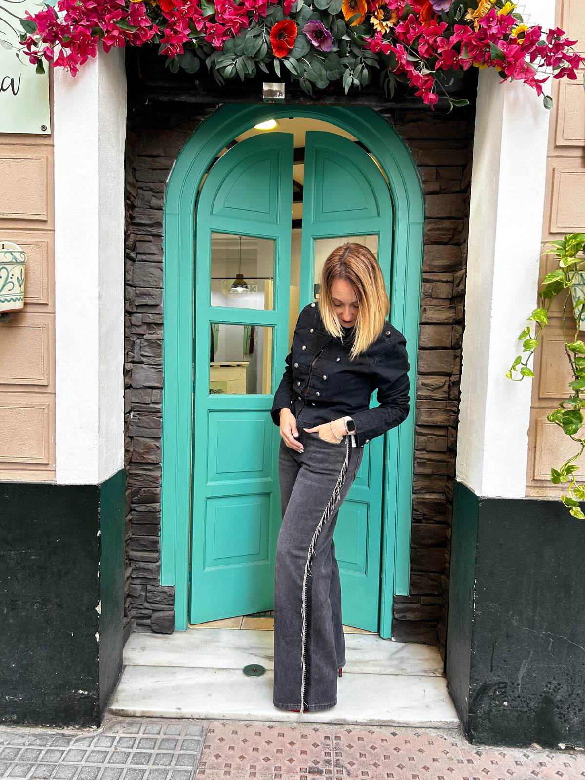 Cazadora denim napolitana