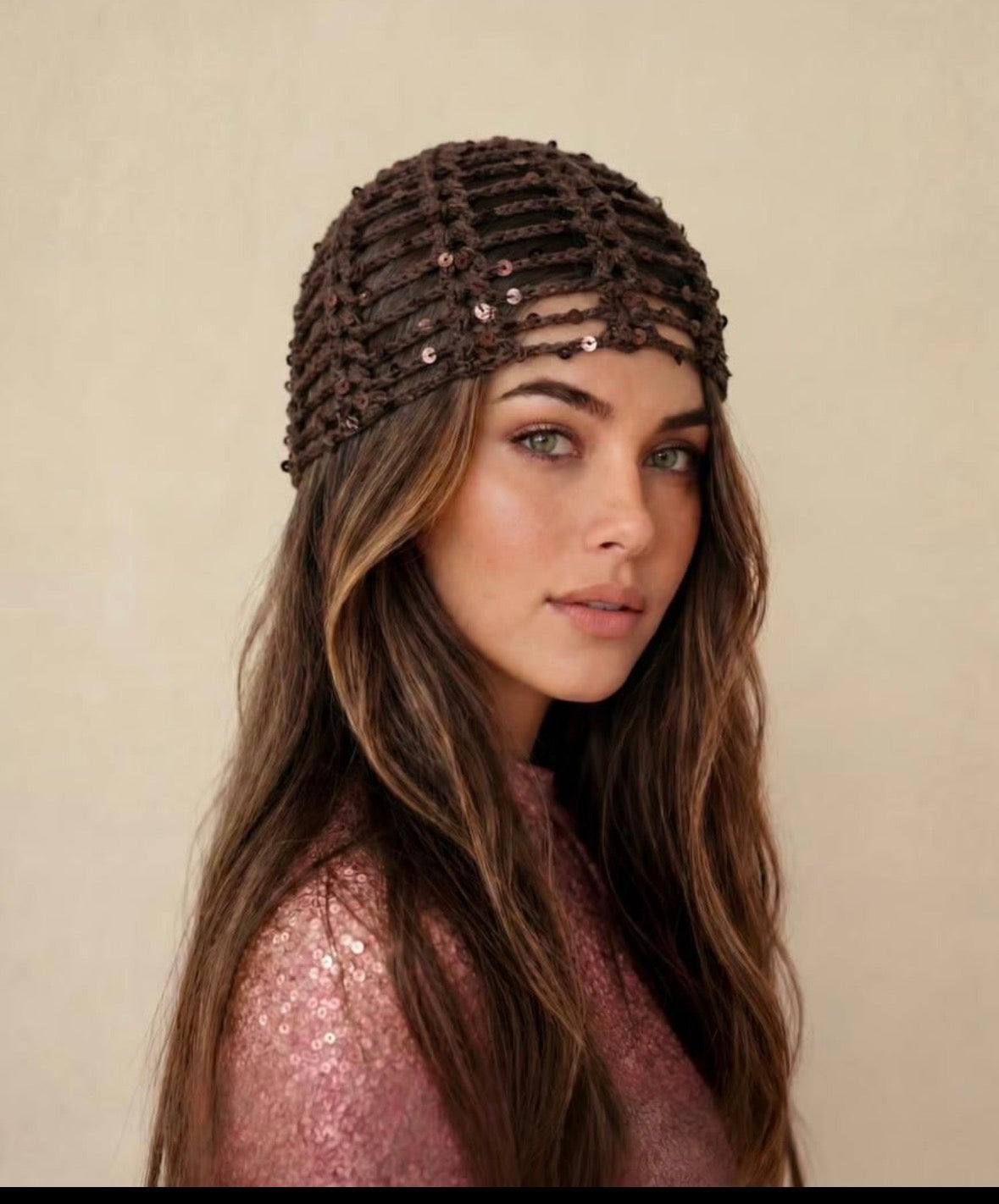 Casquete con Lentejuelas (varios colores )