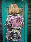 Blazer estampada militar