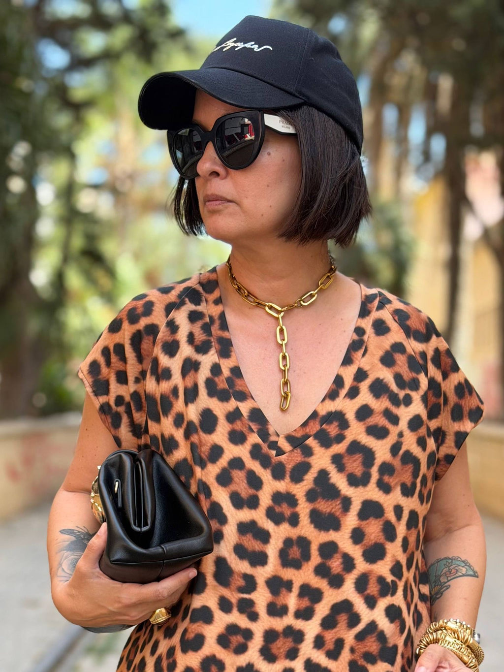 Vestido animal print rock