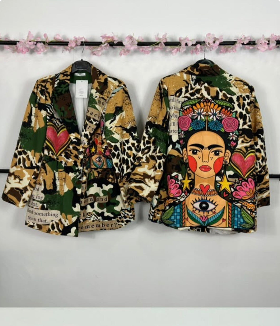 Blazer estampada militar
