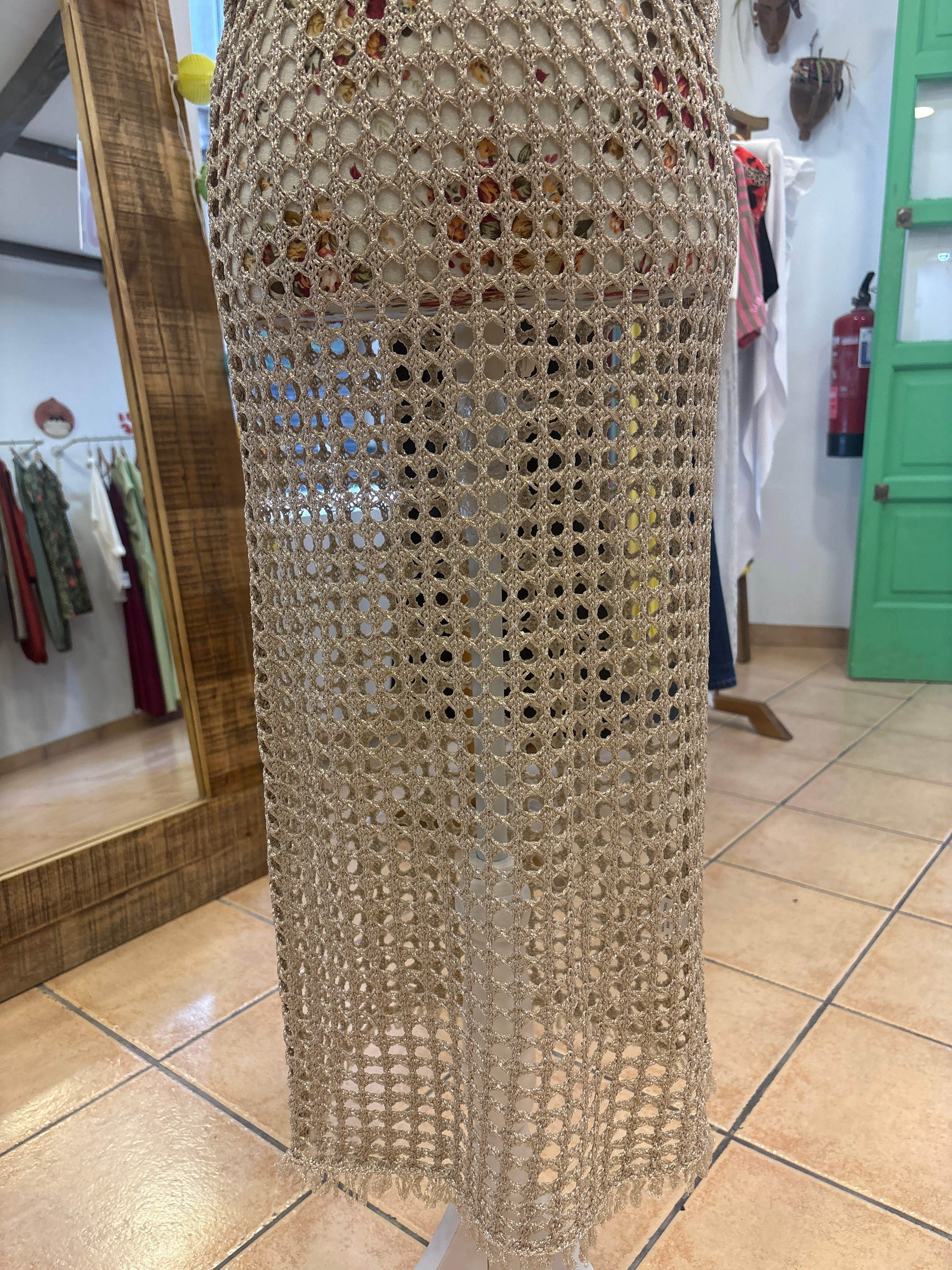 Conjunto de hilo dorado