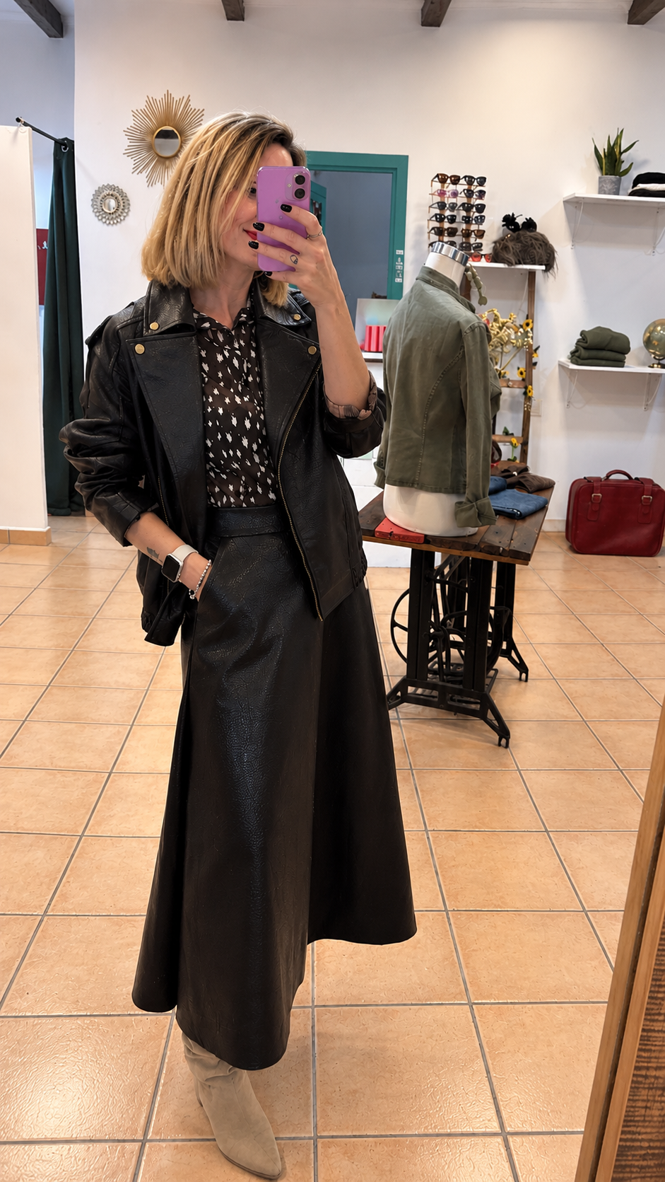 Bomber polipiel oversize