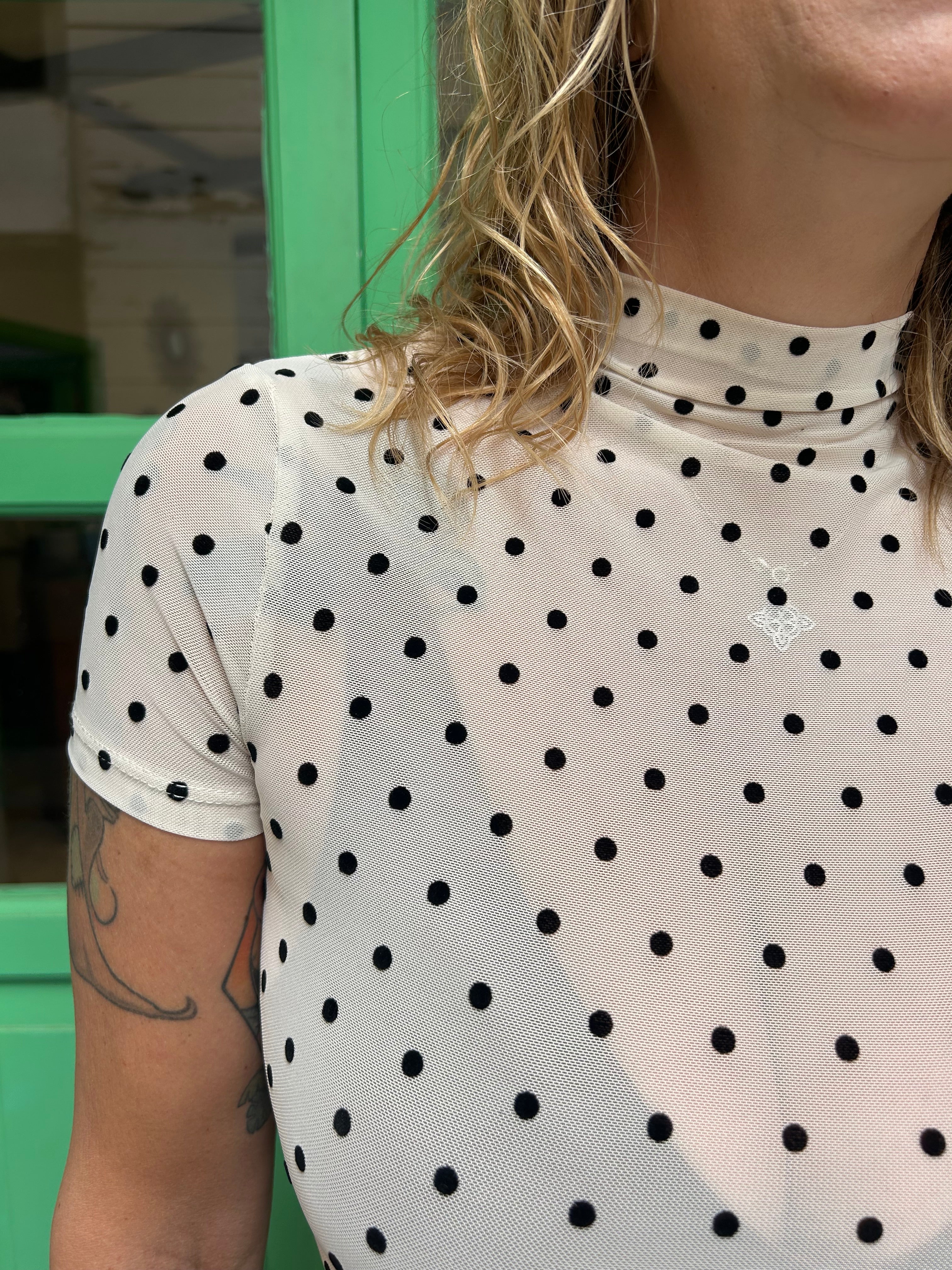 Camiseta tul lunares