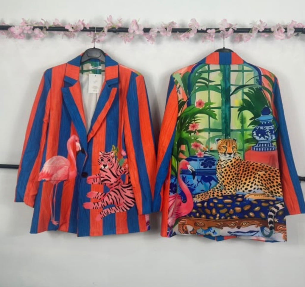 Blazer estampada