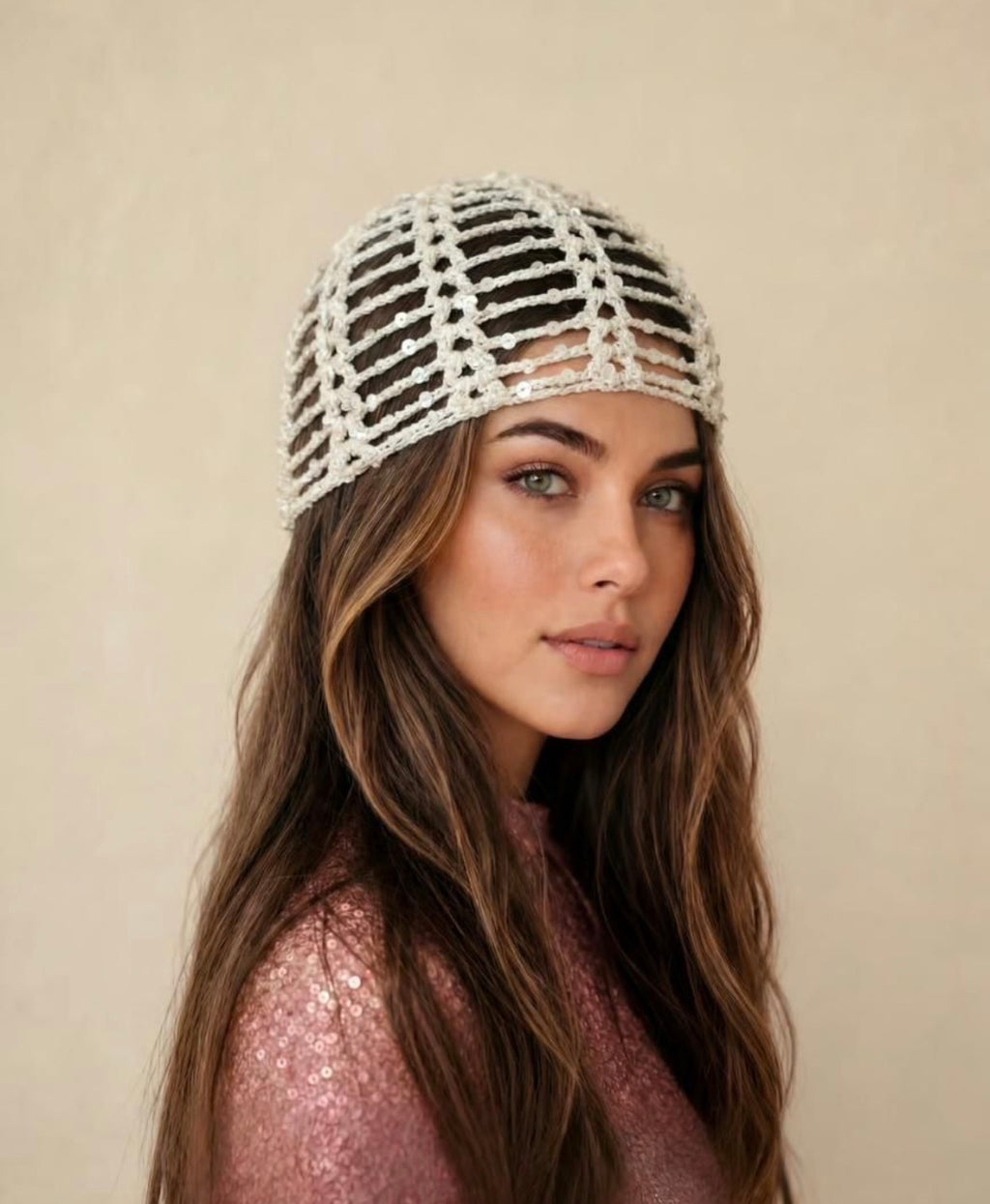 Casquete con Lentejuelas (varios colores )