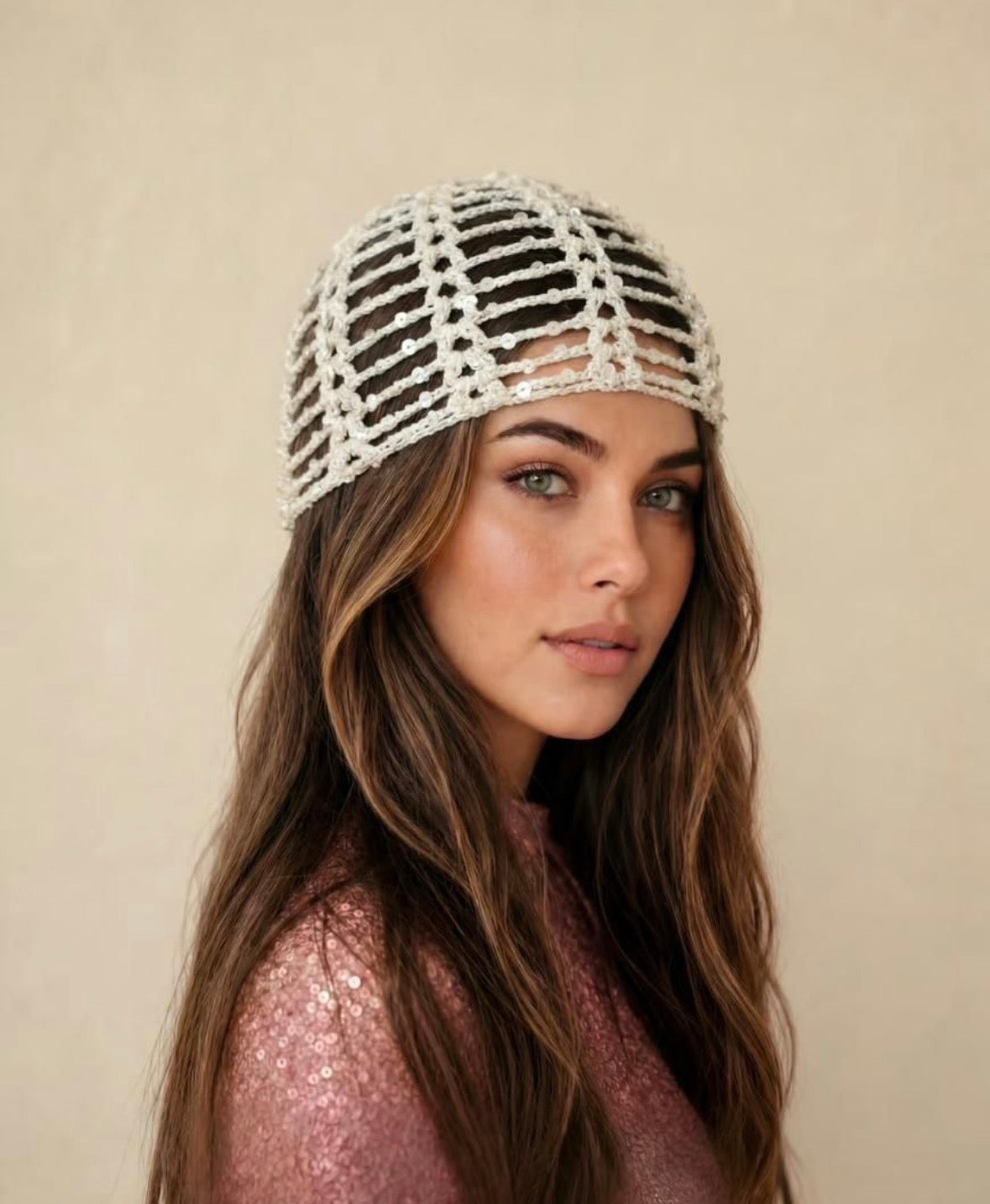 Casquete con Lentejuelas (varios colores )
