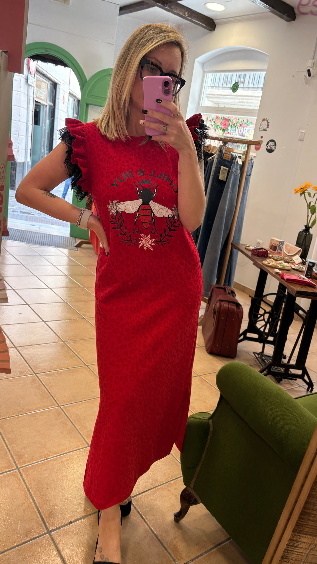 VESTIDO ROJO