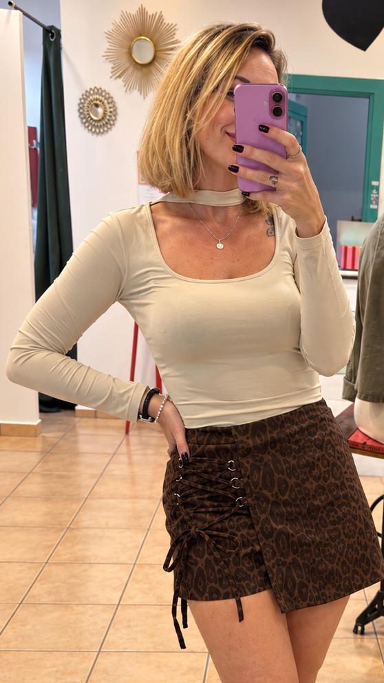 Top licra cuello