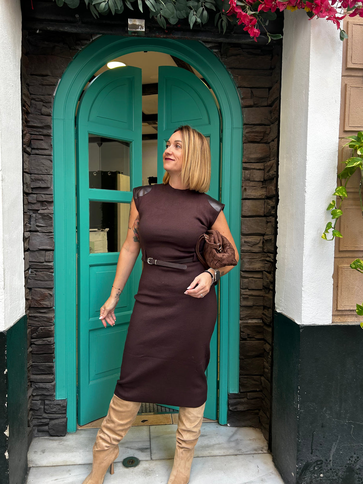 Vestido midi punto (otros colores disponibles)