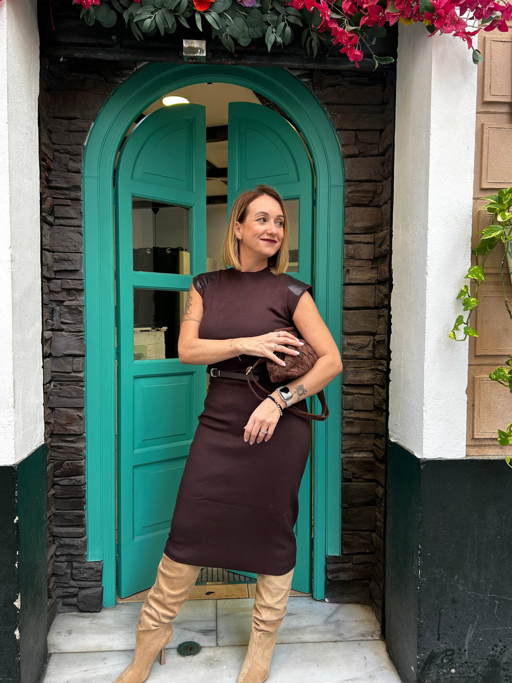 Vestido midi punto (otros colores disponibles)