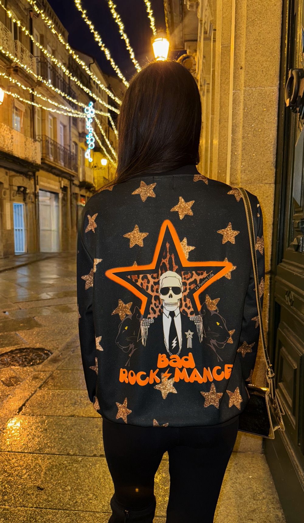 Bomber efecto glitter