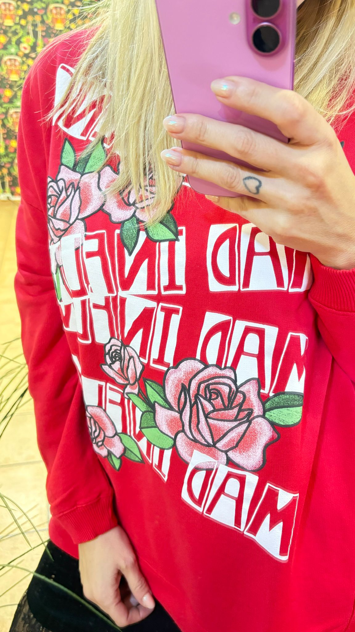 Sudadera rosas