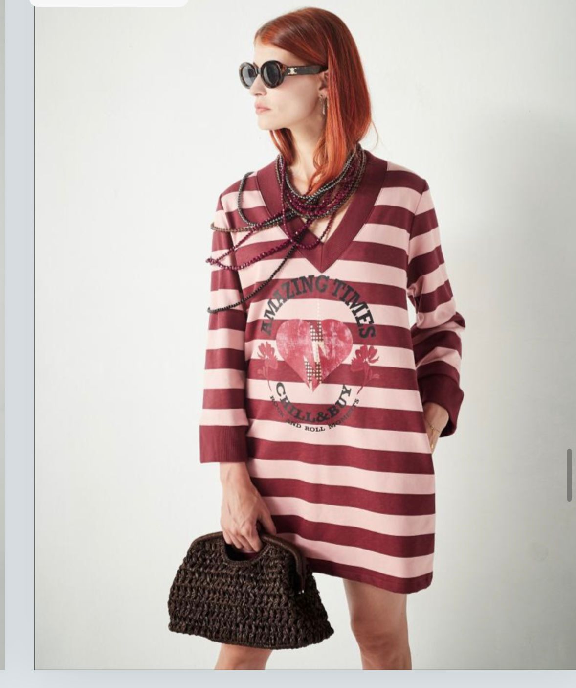 Vestido sudadera corto