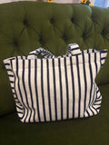 Bolso de Rayas Multicolor con Cremallera