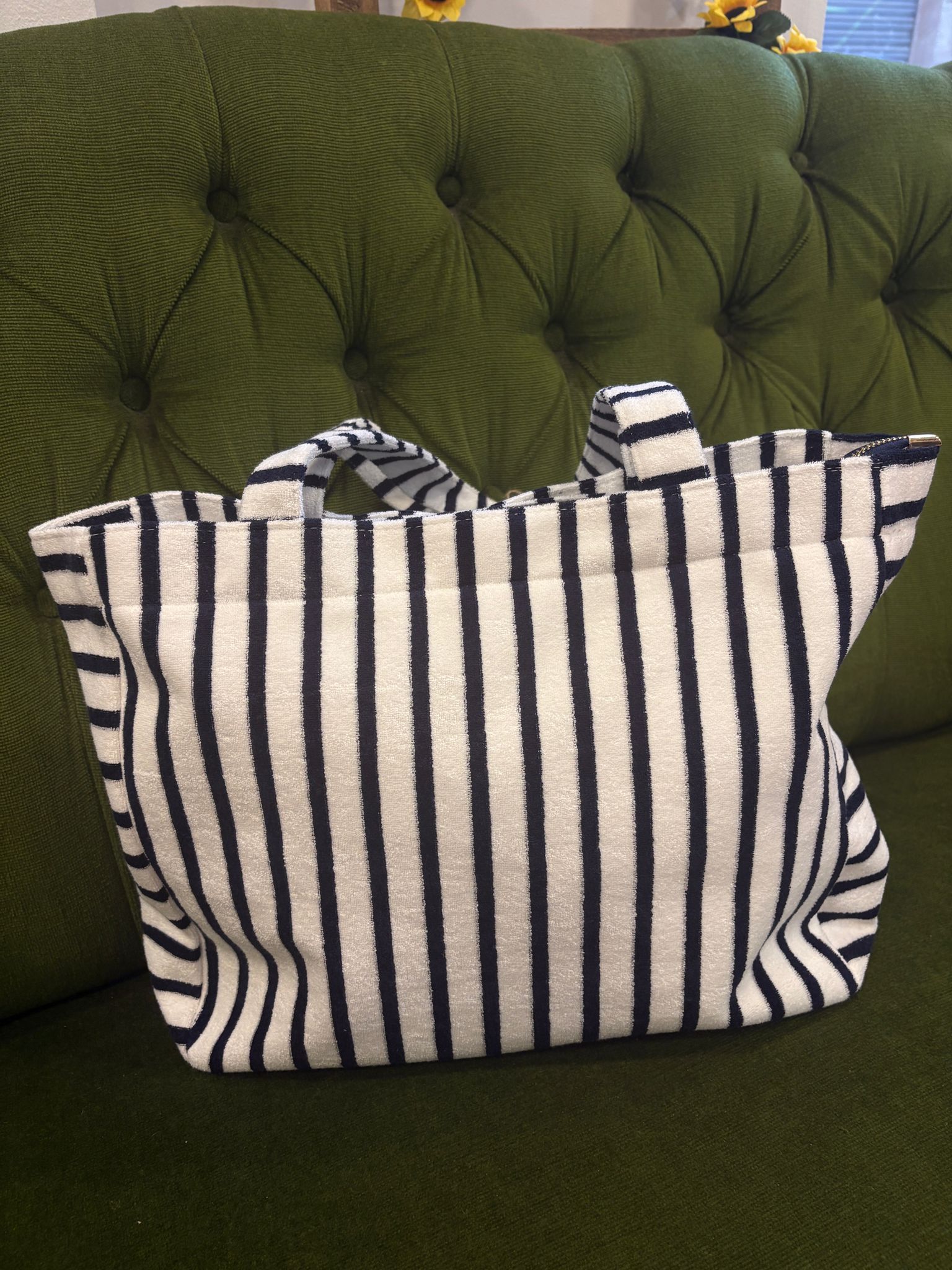 Bolso de Rayas Multicolor con Cremallera