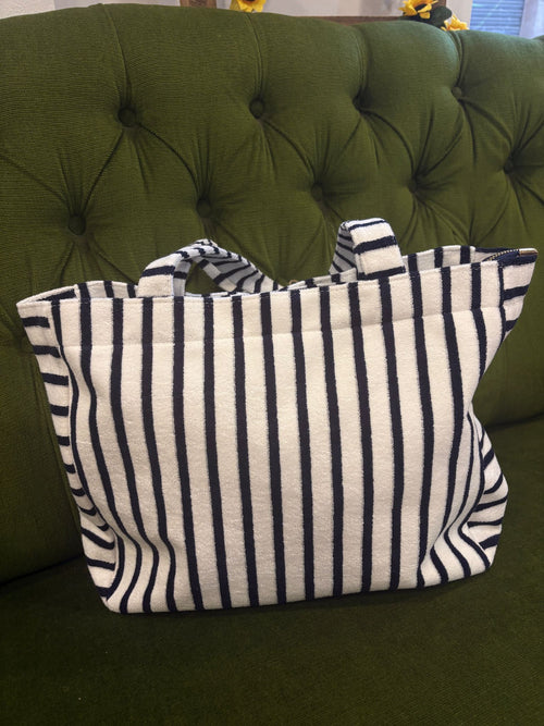 Bolso de Rayas Multicolor con Cremallera