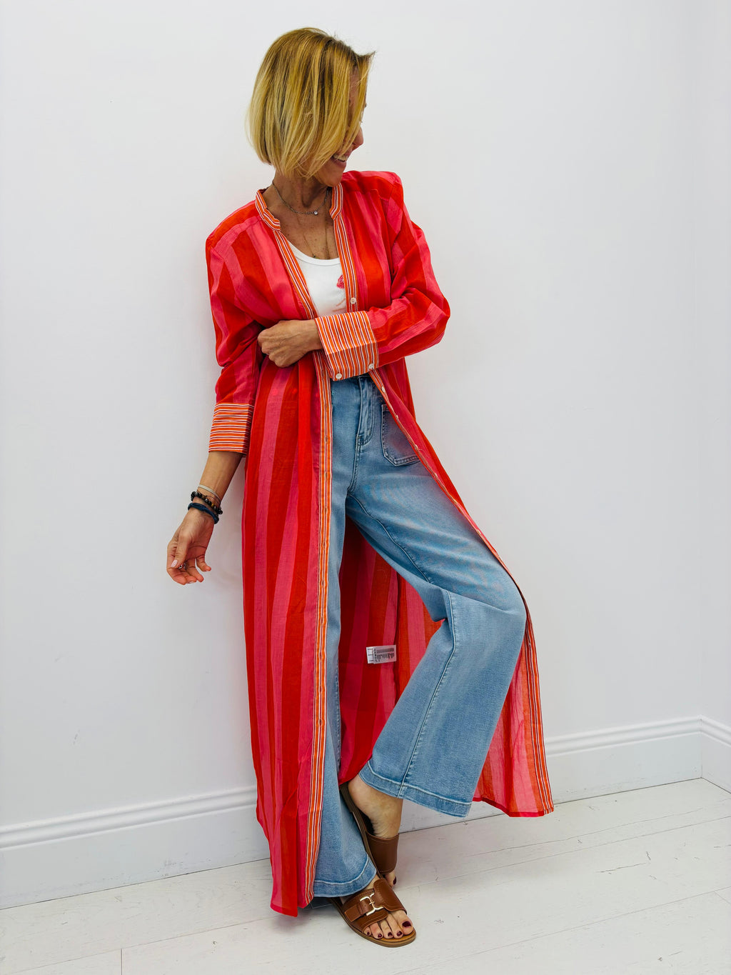 Vestido Kimono Artesanal con Tela India