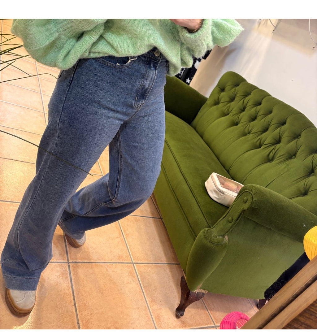 Pantalon denim recto