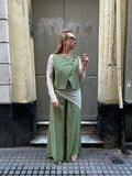 Conjunto Chaleco y Pantalón Verde Tendencia