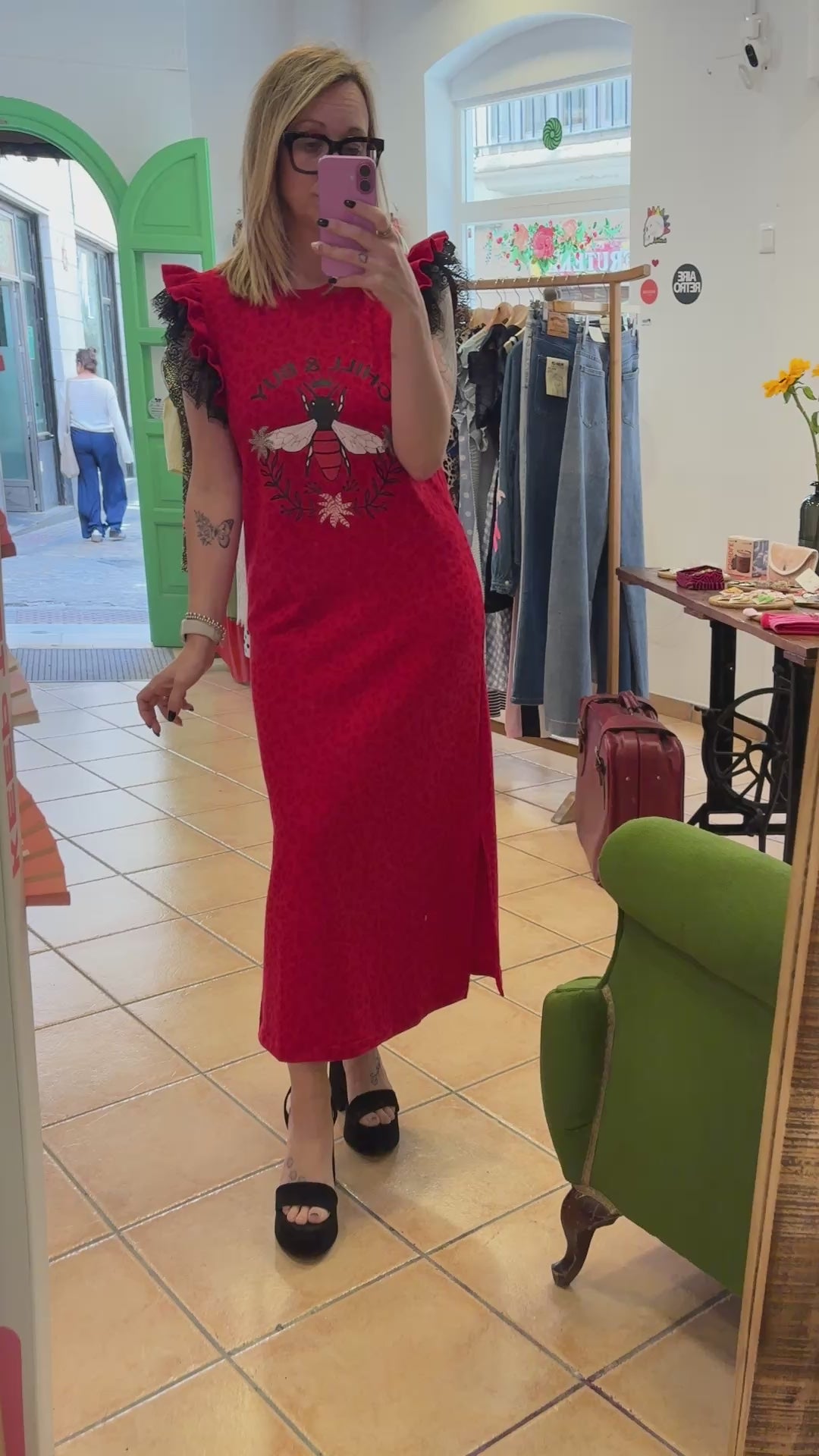 VESTIDO ROJO